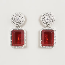 Ruby Diamond Earrings