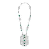 Emerald and Diamond studded necklace