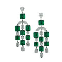 Emerald and Diamond earrings